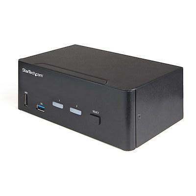Přepínač KVM, 3,5 mm stereo 2portový USB, počet zobrazení: 2 1 StarTech.com, video připojení: HDMI 3840 x 2160 pixel