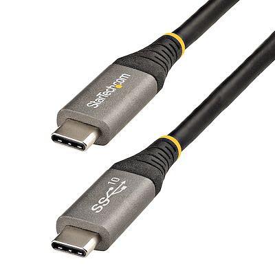 StarTech.com Kabel USB Vnější, A: USB typu C, 1 m Vnější, Černá, B: USB typu C