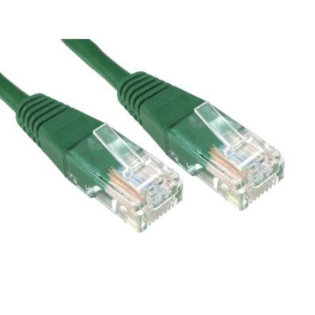 RS PRO Kat6 Ethernetové kabely, Zelená, Polyvinylchlorid, A: RJ45, 80V 1 m Vnější, B: RJ45 Vnější, typ pláště: U/UTP