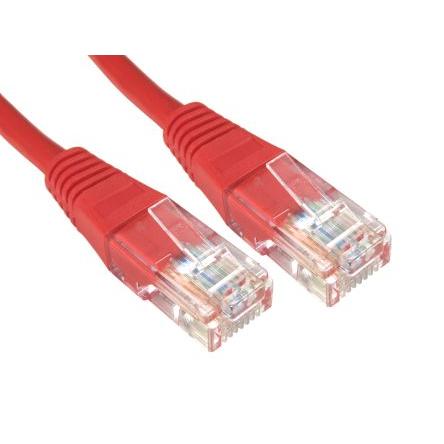 RS PRO Kat6 Ethernetové kabely, Červená, Polyvinylchlorid, A: RJ45, 80V 3 m Vnější, B: RJ45 Vnější, typ pláště: U/UTP