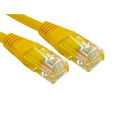 RS PRO Kat6 Ethernetové kabely, Žlutá, Polyvinylchlorid, A: RJ45, Rovný, 80V 5 m Vnější, B: Přímý Vnější, typ pláště: