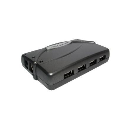 Rozbočovač USB, standard: USB 2.0 USB, počet portů USB: 4 AC Adaptér - UK zástrčka 25 mm RS PRO 100 mm 65mm