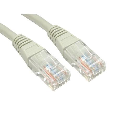 RS PRO Cat5e Ethernetové kabely, Šedá, Polyvinylchlorid, A: RJ45, 300V 2 m Vnější, B: RJ45 Vnější, typ pláště: U/UTP