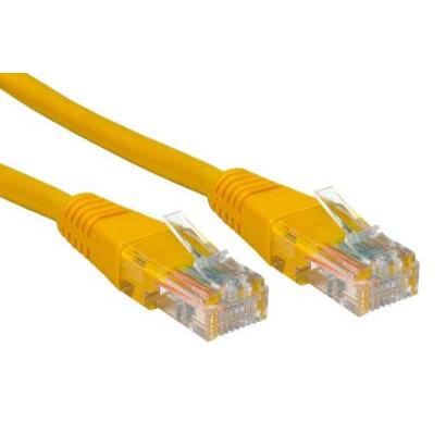 RS PRO Cat5e Ethernetové kabely, Žlutá, Polyvinylchlorid, A: RJ45, 300V 15 m Vnější, B: RJ45 Vnější, typ pláště: U/UTP
