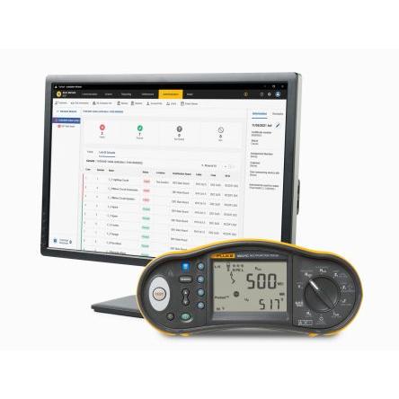 Fluke Multifunkční tester, číslo modelu: 1664FC SCH FTT KIT Typ S, St., Typ G 1000V Měření rezistance zemnění, typ