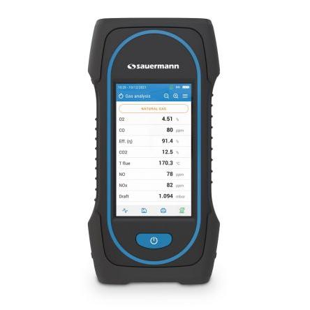 SAUERMANN. Analyzátor spalin pro Kyslík, Oxid uhelnatý, Oxid dusnatý 2000 ppm 200 mbar