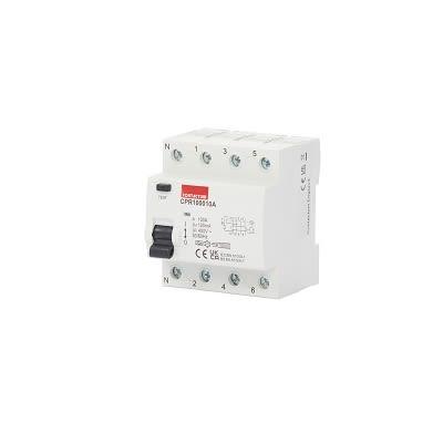 Jistič zbytkového proudu 4pólový Typ A 100A 100 mA Contactum CPR A Type RCD BS EN 61008