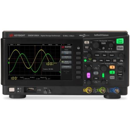 Osciloskop, řada: InfiniiVision 1000 X DSOX1202A+DSOX1202A-100 Pracovní stůl 100 MHz Keysight Technologies 2 kanálový,