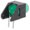 PCB LED indikátor, řada: HLMP barva Zelená Pravý úhel 1 LED 5 mm (T-1 3/4) 60 ° Broadcom 2.7 V