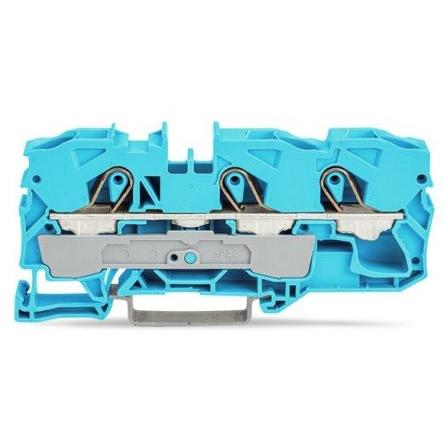 WAGO Napájení přes svorkovnici 2010-1304, 800V Modrá 10mm² 1 Klecová svorka IECEx, ATEX