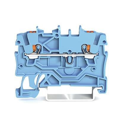 WAGO Napájení přes svorkovnici 2200-1204, 800V Modrá 1mm² 1 Klecová svorka ATEX, IECEx
