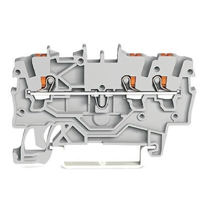 WAGO Napájení přes svorkovnici 2200-1301, 800V Šedá 1mm² 1 Klecová svorka ATEX, IECEx