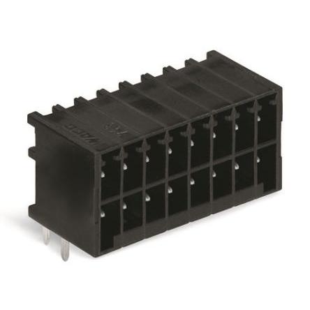 WAGO Zásuvný blok Terminal, řada: 713, rozteč: 3.5 mm, počet řad: 2, počet kontaktů: 16, Černá