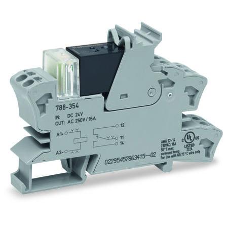 WAGO Modul rozhraní, Lišta DIN, počet kontaktů: 1, 24V 16A, délka: 86 mm