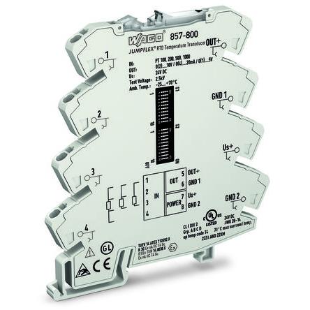 Převodník signálu, řada: 857 Proud/napětí ATEX Proud/napětí WAGO 24V dc
