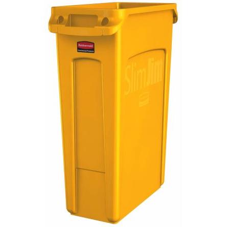 Rubbermaid Commercial Products Nádoba na odpad, Slim Jim 23gal, Žlutá Polypropylen