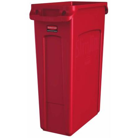 Rubbermaid Commercial Products Nádoba na odpad, Slim Jim 23gal, Červená Polypropylen