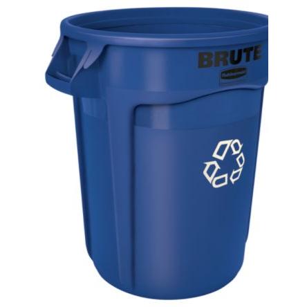Rubbermaid Commercial Products Nádoba na odpad, Brute Vented 32gal, Modrá Zaklapávací víko Polypropylen