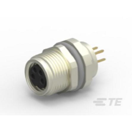 Kulatý konektor, počet kontaktů: 4, velikost: M8 TE Connectivity, pohlaví kontaktu: Vnitřní Zásuvka, řada: T4, IP67,