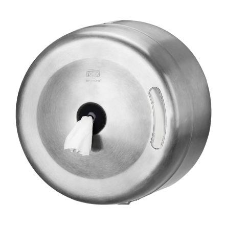 Tork Dávkovač toaletního papíru, sortiment: SmartOne, Jednoduchý, Šedá, Kov, 170 mm x 270 mm, šířka: 270mm