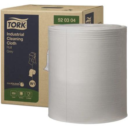 Utěrka, Tork Jedno použití Středové podávání Průmyslový, Šedá, Průmyslové čištění Tork, počet ubrousků: 950 V balení