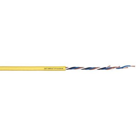 Ovládací kabel, řada: Chainflex CF77.UL 4žilový, 60V Polyvinylchlorid plášť 0.34mm² Igus Nestíněný 100 m, Černá