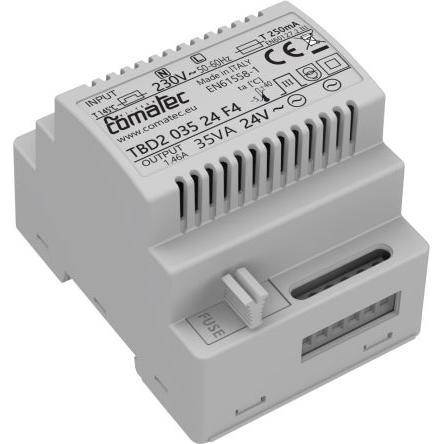 Comatec Transformátor na lištu DIN 35 VA, primární napětí: 230 V ac, sekundární napětí: 24 V ac, počet výstupů: 1, Lišta