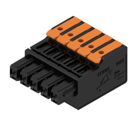 Weidmüller Pouzdro pro konektor PCB Vnitřní, rozteč: 5 mm, počet kontaktů: 5, počet řad: 1, orientace těla: Rovný,