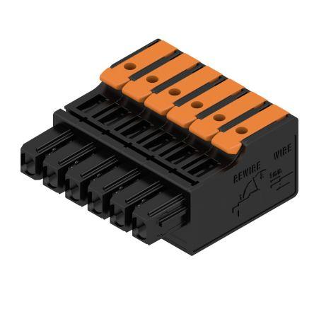 Weidmüller Pouzdro pro konektor PCB Vnitřní, rozteč: 5 mm, počet kontaktů: 6, počet řad: 1, orientace těla: Rovný,