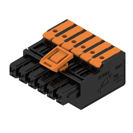 Weidmüller Pouzdro pro konektor PCB Vnitřní, rozteč: 5 mm, počet kontaktů: 6, počet řad: 1, orientace těla: Rovný,