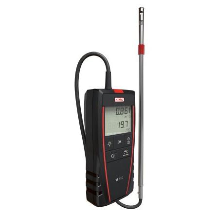 KIMO Anemometr Rychlost vzduchu, Průtok vzduchu, typ sondy: Žhavený drát 30 m/s