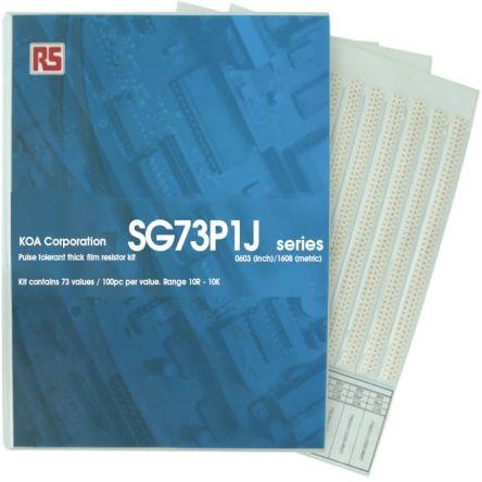 Sada rezistorů, řada: SG73P AEC-Q200 Tlustý film, Povrch 73 10 Ω → 10 kΩ KOA 7300