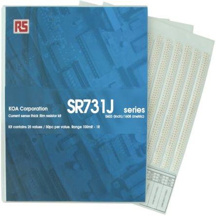 Sada rezistorů, řada: SR73 AEC-Q200 Tlustý film, Povrch 25 100 mΩ → 1 Ω KOA 1250