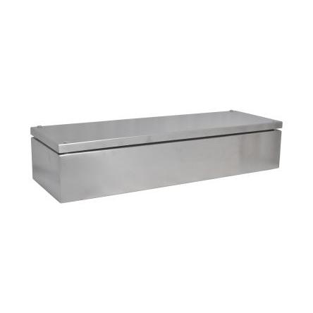 RS PRO Pouzdro, řada: SSJ IP66 Nerezová ocel 304 Šedá 200 mm 600 mm 121 mm