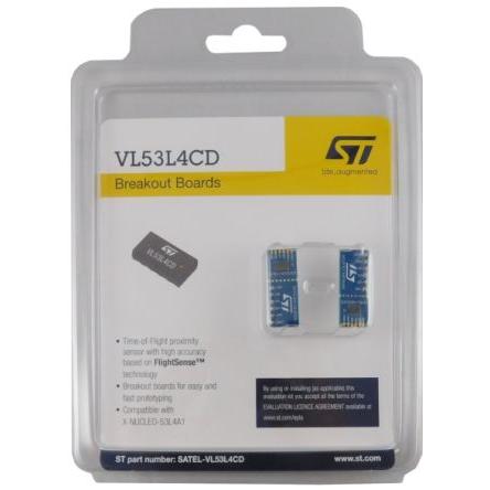Snímač ToF, klasifikace: Vyhodnocovací deska, pro použití s: VL53L4CD SATEL SATEL-VL53L4CD STMicroelectronics