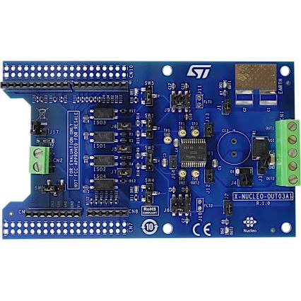klasifikace: Vyhodnocovací deska, pro použití s: STM32 Nucleo X-Nucleo X-NUCLEO-OUT03A1 STMicroelectronics