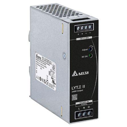 Delta Electronics Napájecí zdroj na lištu DIN DRL Spínaný režim 264V ac 10 A St. 12V dc DC 120 W