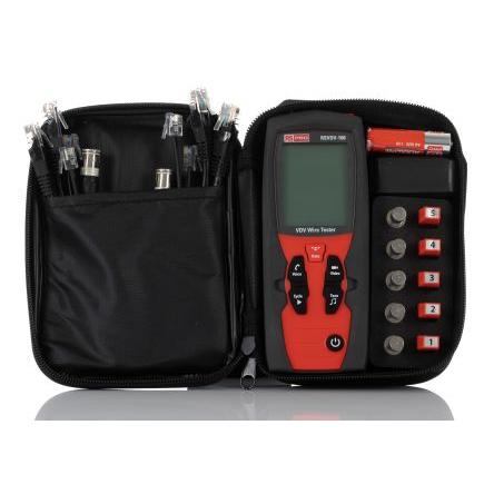 Tester síťových kabelů Tester kabelů, číslo modelu: RSVDV-100 RS PRO RJ12, RJ45, RJ11