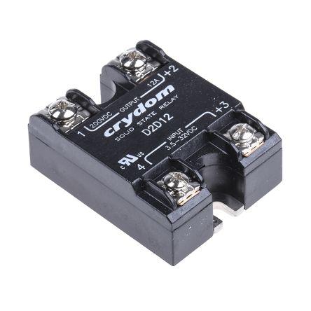 Crydom Polovodičové relé 12 A Panel 200 V 1-DC 32V