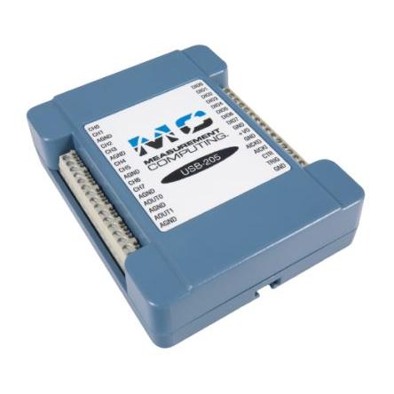 Sběr dat, číslo modelu: MCC USB-202 100 ksps Digilent 8 USB, rozlišení: 12 bit