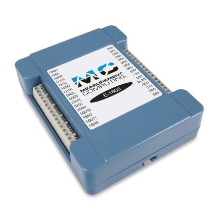 Sběr dat, číslo modelu: MCC E-1608 250 ksps Digilent 8 Ethernet, rozlišení: 16 bit
