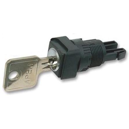 APEM Hlava klíčového spínače, řada: A01 2polohová Blokování, průměr výřezu: 16 mm