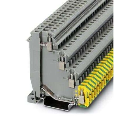 Phoenix Contact Svorkovnice pro montáž na lištu DIN 2718015, 250V Šedá 2.5mm² 4 Šroubová