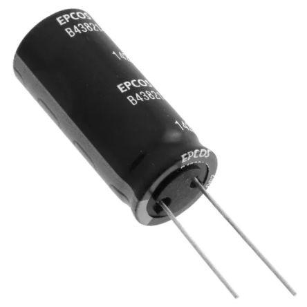 Kondenzátor, řada: B41888 4700 μF ±20 % 0.1Ω 35V dc Radiální vedení, Radiální, Průchozí otvor AEC-Q200 TDK