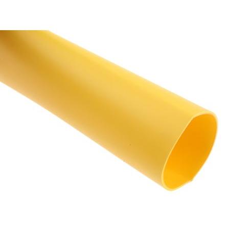 RS PRO Teplem smrštitelné bužírky průměr 24 mm Žlutá smršťovací poměr 3:1 Polyolefin 1.2m