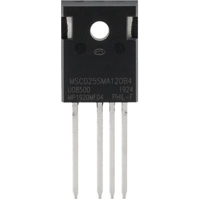 řada: MSC025SMA120B4 MOSFET MSC025SMA120B4 Typ N-kanálový 140 A 12 V Microchip, TO-247, počet kolíků: 4 kolíkový