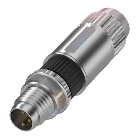 Kulatý konektor, počet kontaktů: 3, Kabel, velikost: M8 BALLUFF, pohlaví kontaktu: Vnější, orientace těla: Rovný