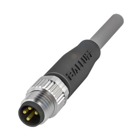 Kabel ovladače snímače, A: Vnější, A: Rovný 4, B: Bez koncovky, B: Vnější, 250V 4, IP67, IP69K, řada: BCC02 BALLUFF 2 m