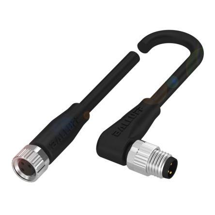 Kabel ovladače snímače, A: Vnitřní, A: Rovný 4, B: M8, B: Vnější, 250V 4, IP67, IP69K, řada: BCC02 BALLUFF 1 m