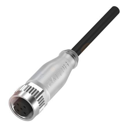 Kabel ovladače snímače, A: Vnitřní, A: Rovný 4, B: Bez koncovky, B: Neuzavřený, 250V 4, IP67, IP68, IP69K, řada: BCC03